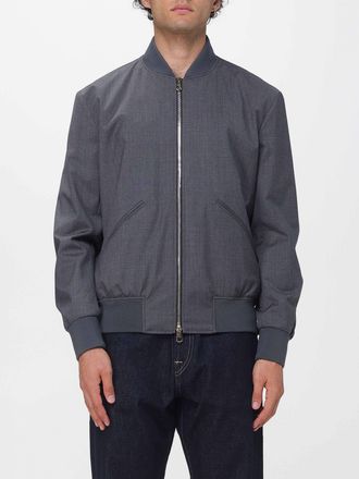Paul Smith Pure Wool Bomber Jacket with Zip Closure