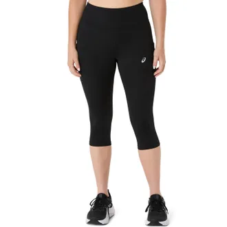 Asics Lauftights ASICS ASICS CORE CAPRI TIGHT, Damen, Gr. XL (46/48), N-Gr, schwarz (performance schwarz), Obermaterial: 79% Polyester, 21% Elasthan, Hosen 