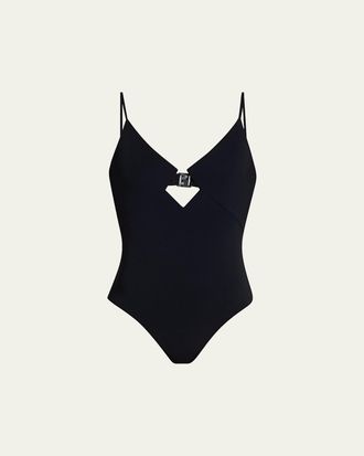 Zimmermann Diamond Wire One-Piece Swimsuit