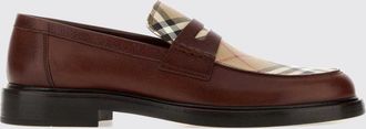 Burberry Pembroke Vintage Check Leather and Cotton Penny Loafers