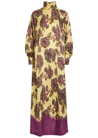 Alemais Alemais Jerry Floral-jacquard Woven Midi Dress - Multicoloured - 10 (UK10 / S)