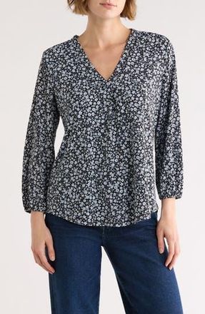 Vince Camuto Balloon Sleeve Knit Top in Rich Black at Nordstrom Rack, Size Medium
