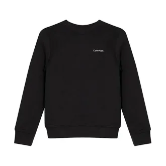 Calvin Klein Jeans Crew Neck Sweatshirt - male - Calvin Klein Jeans - Kids Sweatshirts - Black - 12 Y - Kids