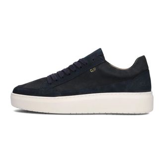 Clay Schoenen, Heren, Blauw, 41 EU, Blauwe Lage Sneakers voor Heren