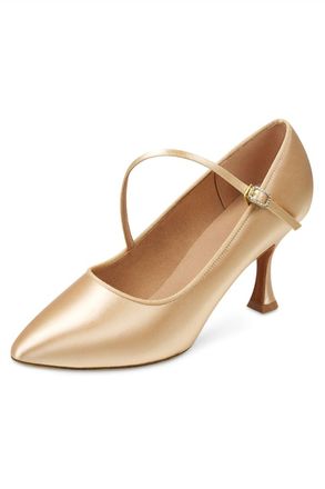 Bloch Womens Charisse Smooth Closed Toe Ballroom Shoe In Tan