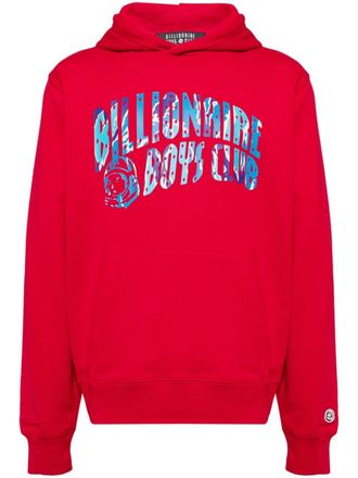 Billionaire Boys Club Camo Arch logo-print hoodie - Red
