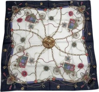 Celine Pre-owned Vintage Silk Scarf - Dames - Vintage Accessoires - Veelkleurig - ONE Size - Vintage