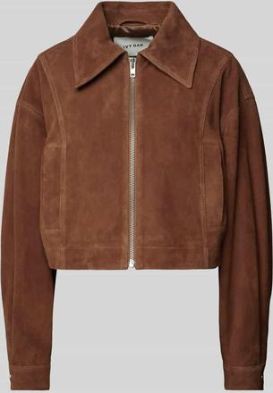 IVY OAK Jacke mit Rei&szlig;verschluss Modell LENA in Cognac, Gr&ouml;&szlig;e L