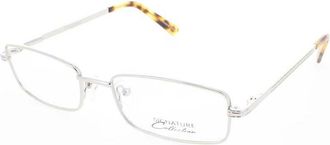 Signature Unisex Silver Tone Rectangular Eyeglass Frames 1119Silver52