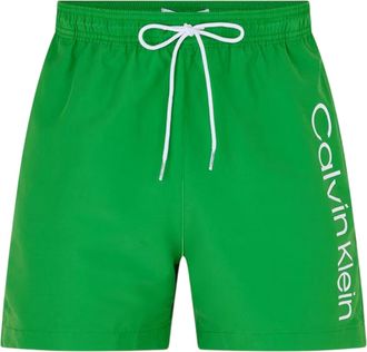 Calvin Klein Heren Polyester Zwemshort met Logo (Appelgroen)