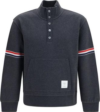 Thom Browne Dark Grey Stripes Sweatshirt
