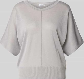 More & More More & More Relaxed Fit Oberteil aus Viskose-Mix in Strick-Optik in Hellgrau, Gr&ouml;&szlig;e 34