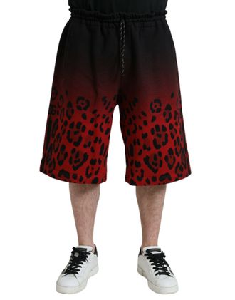 Dolce & Gabbana Gradi&euml;nt Luipaardprint Sweatshorts