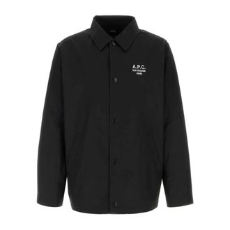 A.P.C. Light Jackets, male, Black, Size: XL Regis Jacket