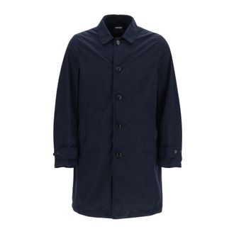 Aspesi Trench Coats, male, Blue, Size: 2XL Lemon Raincoat