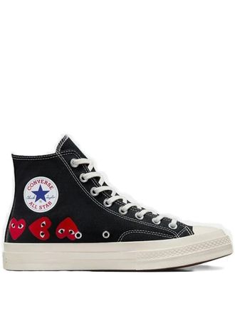 Comme Des Gar&ccedil;ons x Converse Chuck 70 heart-motif high-top sneakers - Zwart