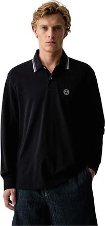 A|X Armani Exchange Polo Manica Lunga - - Tops - Uomo - Blu - M