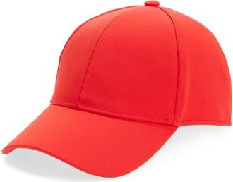 Nordstrom Adjustable Baseball Cap in Red Fiery at Nordstrom