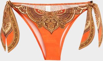 Zimmermann Mahon Scarf Tie-Side Bikini Bottoms