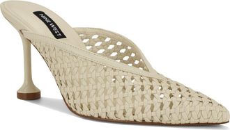 Nine West Grasso Woven Mule in Ivory at Nordstrom, Size 7.5