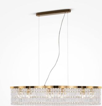 Maytoni Dune Lámpara de Techo Colgante Moderna Barra 6 Luces Oro E14 - Maytoni