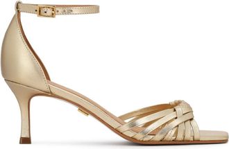 Kazar Careja Sandalen - Dames - Sandalen met hakken - Geel - 35 EU - Leer - Schoenen