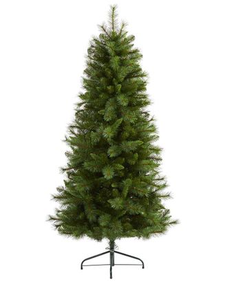 Nearly Natural 6Ft. Slim West Virginia Mountain Pine Artificial Christmas Tree