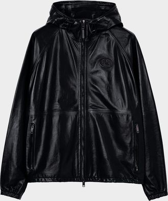 Burberry Men & apos;s Clapton Leather Jacket