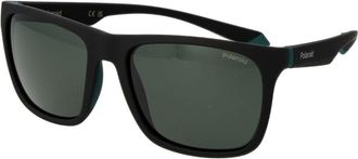 Polaroid Zwarte Plastic Zonnebril