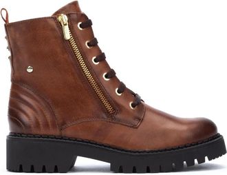 Pikolinos Aviles Enkelboot - Dames - Veterlaarzen - Bruin - 36 EU - Leer - Schoenen