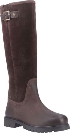 Hunter Canna Tall Leather WoMens Brown Boots - Size UK 6