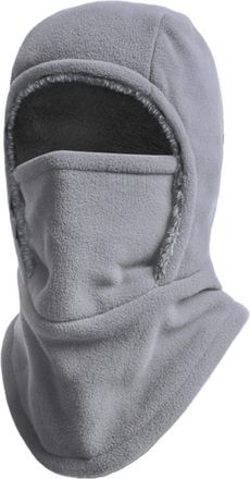 Generic Defatu·s Windproof & Warm Balaclava Unisex Winter Warm Neck Mask Ear Protection One Piece Hat Face Cover Cold Weather Skiing (Gray,M)