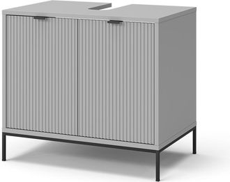 Vicco Mueble Bajo Lavabo Eliza, Gris, 60 X 63 Cm Con Puertas Vicco