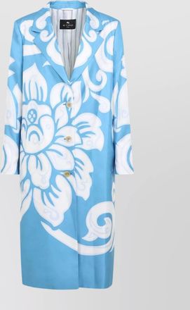 Etro floral print silk caban