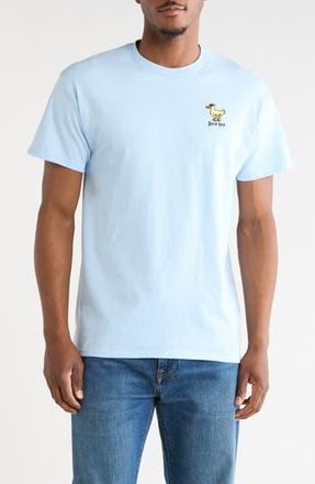 Riot Society Duck Off Embroidery T-Shirt in Light Blue at Nordstrom Rack, Size Xx-Large