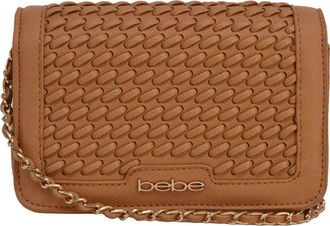 Bebe Katriel Woven Crossbody Bag in Camel at Nordstrom Rack