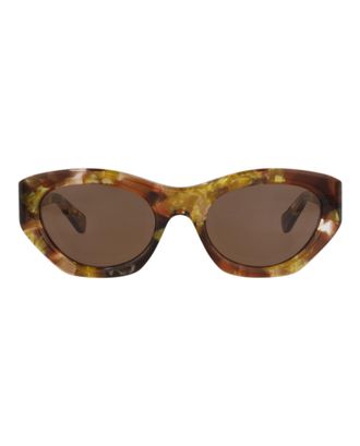 Chlo&eacute; Cat Eye-Frame Recycled Acetate Sunglasses