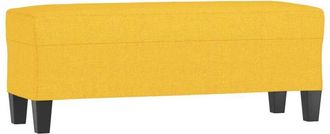 vidaXL Banco De Tela Amarillo 100x35x41 Cm Vidaxl