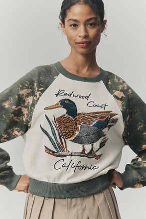 Pilcro The Niki Bubble Sweatshirt by Pilcro