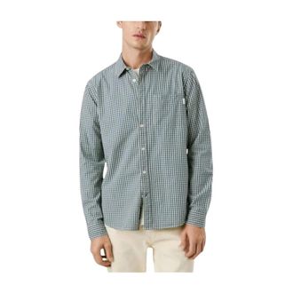 Pepe Jeans London Tartan Check Overhemd Colton - Heren - Casual Overhemden - Blauw - S - Overhemden