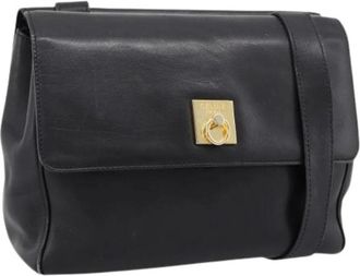 Celine Pre-owned Vintage Schoudertas - Dames - Vintage Schoudertas - Zwart - ONE Size - Leer - Vintage