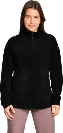 Ziener Januki fleece met halve rits voor dames (Zwart)