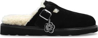 Kenzo Matto Slides - Dames - Slip ons - Zwart - 36 EU - Leer - Schoenen
