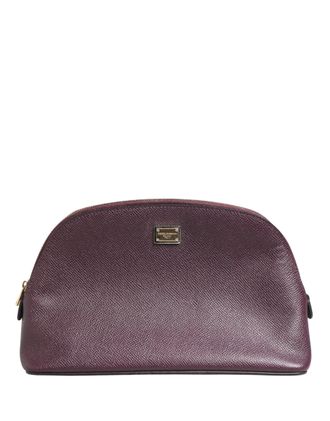 Dolce & Gabbana Womens Calfskin Leather Wallet Purple