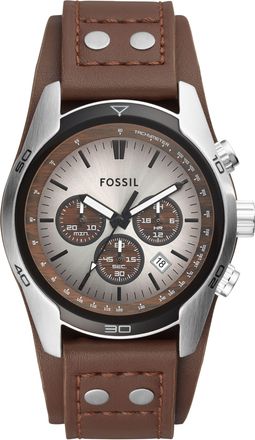 Fossil Mens Coachman 45mm Chronograph, Stainless Steel Watch