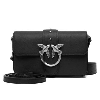 Pinko Pinko, Dames, Tassen, Zwart, Maat: ONE Size Leer