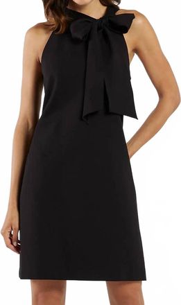 Jude Connally Maureen Ponte Mini Dress In Black