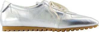 Aeyde Uma Sneakers - Dames - Veterschoenen - Grijs - 39 EU - Leer - Schoenen