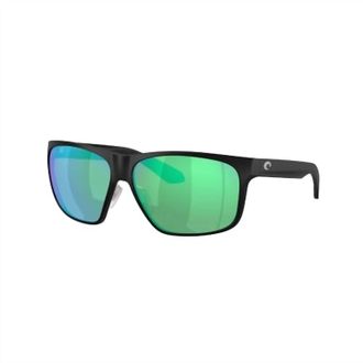 Costa Mens Trades Sunglasses In Matte Black Green Mirror 580G
