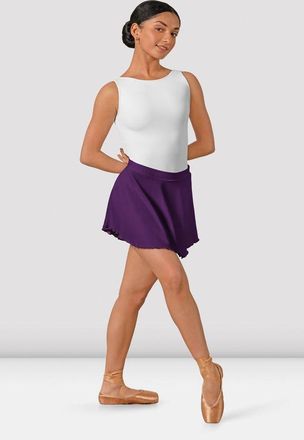 Bloch Ladies Eliana Curved Hem Skirt, Light Pink